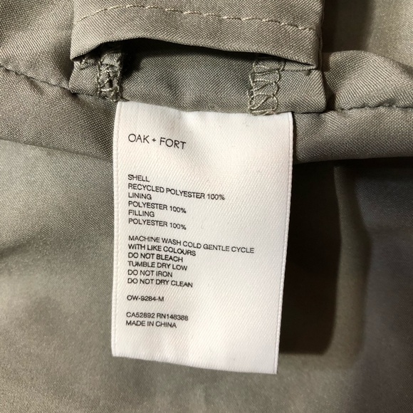 OAK + FORT Padded Coach Jacket - Picture 16 of 17